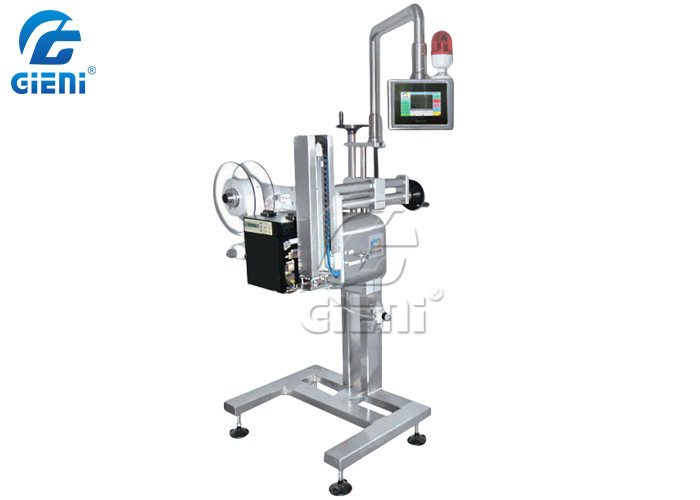 Pharmaceutical 60pcs/Min Vertical Packing Machines 0.65Kw Box Labeling Machine