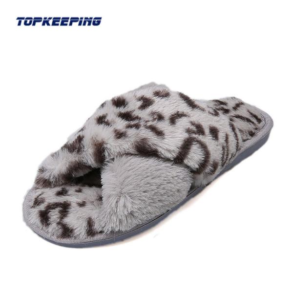 Buy cheap Indoor Flat Heel Womens Fluffy Slides Size EUR36 - 41 from wholesalers