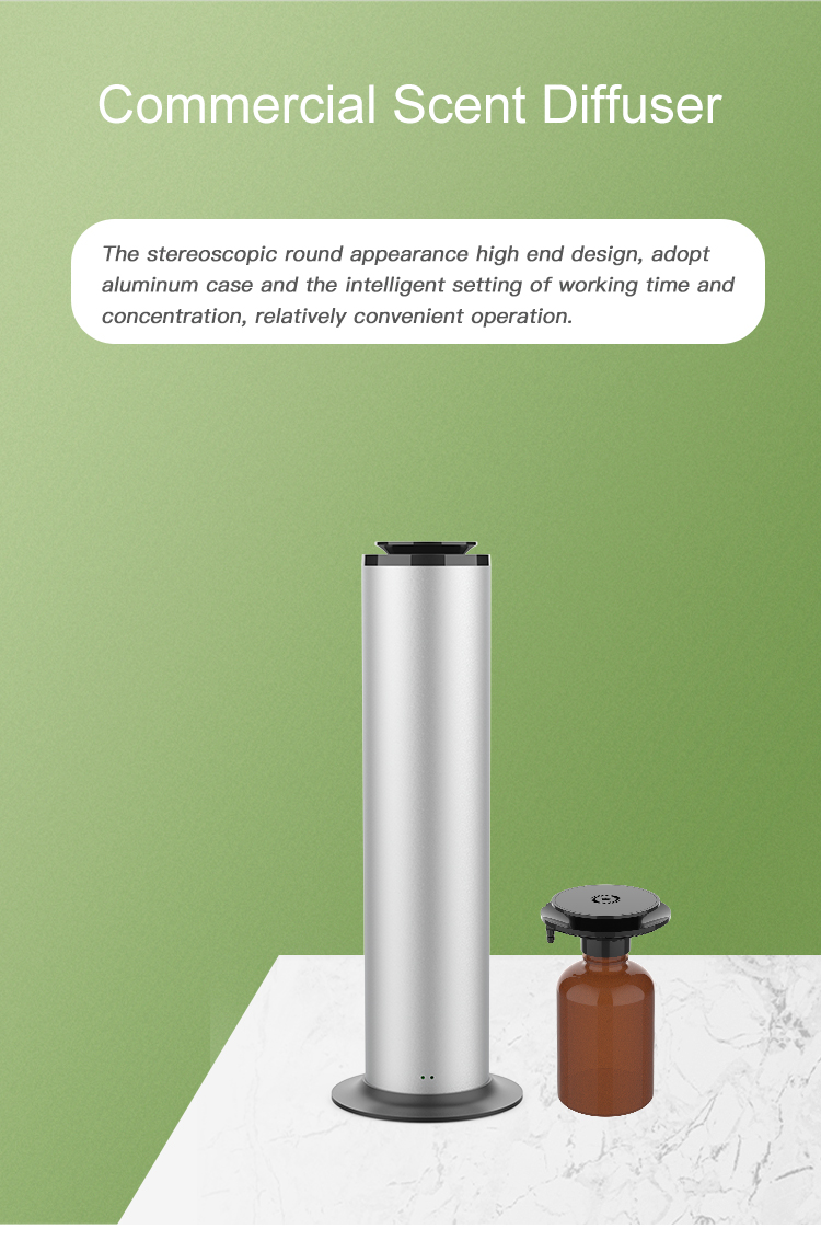 Electric Scent Diffusers Large Capacity Fragrance Scent Oil Diffusers Portable Remote Control Vertical Waterless Scent Diffuser