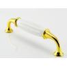 Buy cheap Anti Corrosion Ceramic Handles And Knobs , Gold Plated Turkey Design Porcelain Wordrobe Pulls from wholesalers