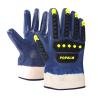 Buy cheap Industrial Chemical Resistant Work Gloves Impact Protection Blue Nitrile Gloves OEM ODM from wholesalers