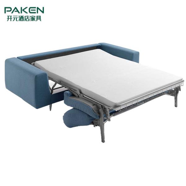 Quality 45kg/M³  High Density Foam Fabric Upholstery Hotel Sofa Bed for sale