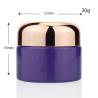 Buy cheap Manufacturer Custom Cream Packaging Glass 30ml Purple Cream Glass Jar For Cosmetic from wholesalers