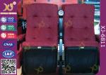 Custom Metal Frame Floor Fixed Standing Movie Theater Chairs With Armrest