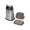 Buy cheap 4 Side Stainless Steel Kitchen Box Grater Multi Shredder with Storage Container from wholesalers