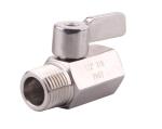 Stainless Steel Mini Ball Valve 1/4 Inch NPT Thread Male Standard or Customized