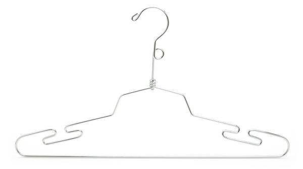 Buy cheap Notched Shoulders Chrome Wire Hangers , Stainless Steel Clothes Hanger from wholesalers