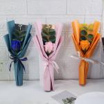 Cross border hot selling sunflower eucalyptus single bouquet, Teacher's Day gift
