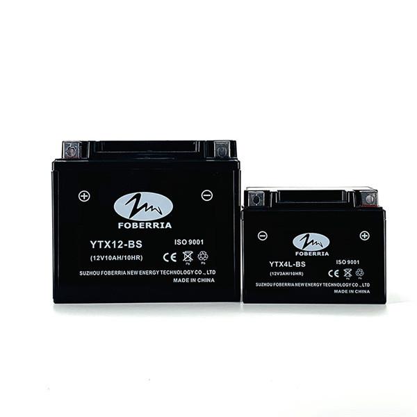 Quality Black 12N9 BS sealed motorcycle battery 9Ah 12v motorcycle battery for sale