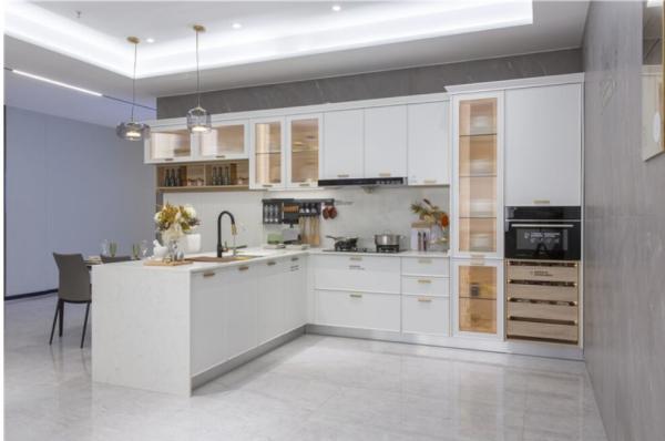 Buy cheap All Wood RTA Kitchen Cabinets Elegant White 18mm Chip Board Furniture from wholesalers