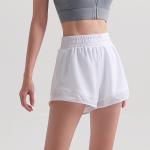 Women'S Mid Rise Running Shorts Antibacterial Liner Stretch Waist Athletic