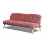 Buy cheap Modern Dusty Rose Velvet Folding Sofa Bed with Wood Leg for Home/Apartment/Office from wholesalers