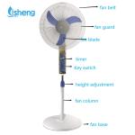 Industrial Rechargeable Standing Fan 18 Inch Energy Saving with brushless motor
