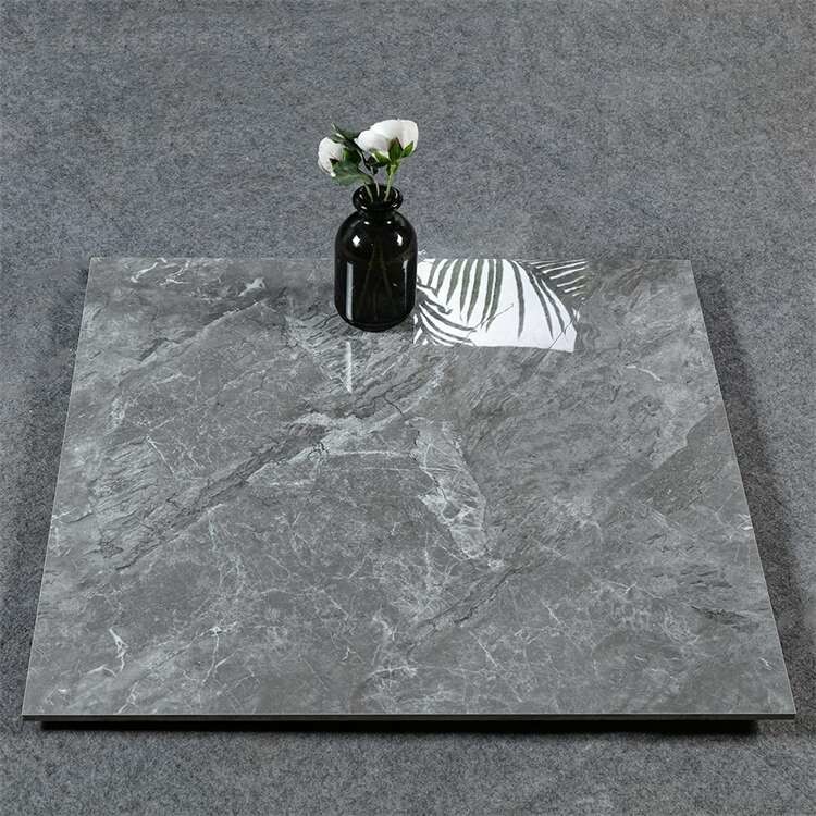 Glazed White Porcelain Marble Sintered Stone Tile Wall Slab Wear Resistant