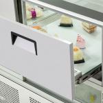 Marble Base SS304 Bakery Display Refrigerator 1030W With Drawer