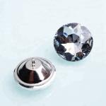 Multi Style Various Size Crystal Rhinestone Buttons Transparent 25mm Diameter
