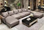 Fabric Modern Sectional Living room Sofa leather wood frame with factory price