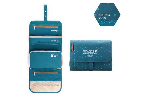 Buy cheap Large Custom Hanging Folding Toiletry Bag , Travel Organizer Cosmetic Bag For Women from wholesalers