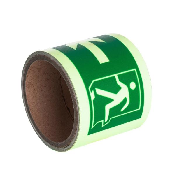 Buy cheap Custom PVC PET Acrylic Glow In The Dark Tape Luminescent Vinyl Sticker For Safety Signs from wholesalers