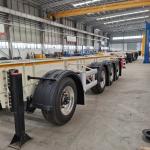 2/3 Axles Container Semi Trailer Chassis Flat Bed Flatbed Trailer with