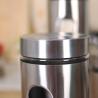Buy cheap 4 Piece Silver Stainless Steel Canister Set With Glass Windows from wholesalers