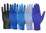 9 Inch Blue Powder Free Exam Disposable Nitrile Gloves Made of Pure Nitrile with