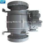 Electric Operated Class 600 24 Inch Ball Valve Trunnion Mounted API 6D Design