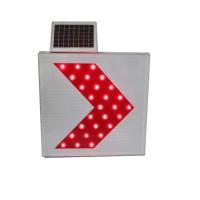Buy cheap RoHS Certificate 1000 Meters Solar Chevron Sign , Solar Powered Street Signs product
