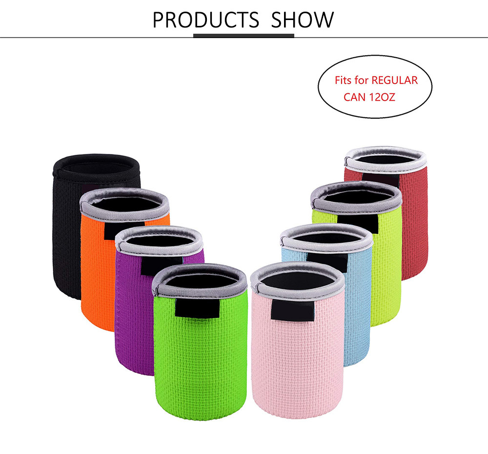 3mm Thick Collapsible Regular Drink Beer Can Cover for BBQ Camping Party