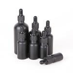 10ml 15ml 20ml 30ml 50ml 100ml Frosted Matte Black Round Essential Oil Glass