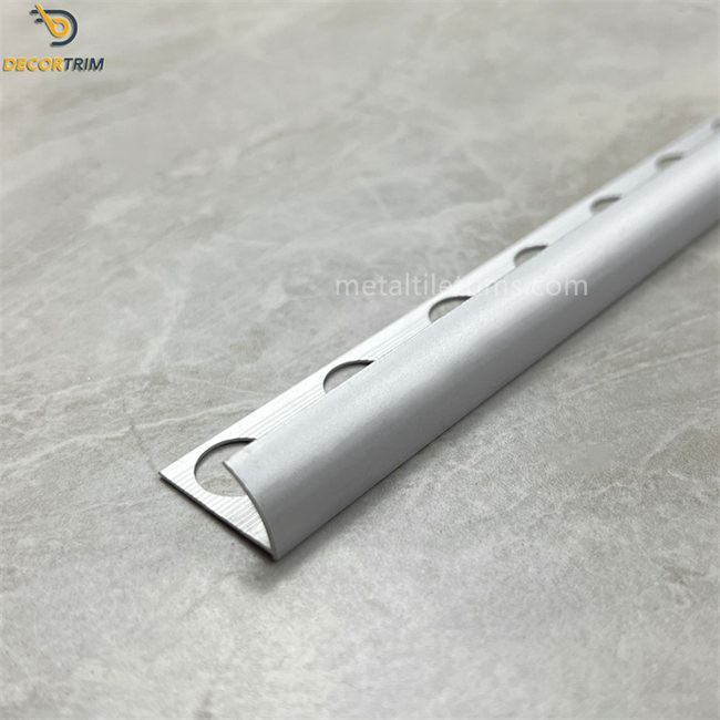 L Shaped Tile Trim Aluminium Anodized Matt Silver 10.8mm×3m