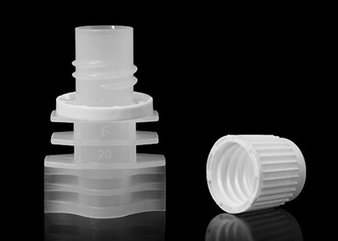 8.2 Millmeter Double Gaps Screwing Plastic Spout Caps Anti - Theft For Auto Filling Machine