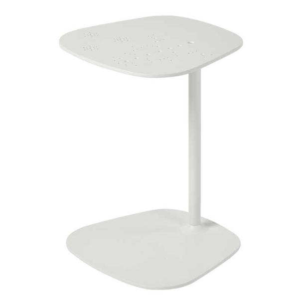 Buy cheap Tomile White 21.62 inch Height Livingroom End Table 55lb For Laptop C Shaped from wholesalers