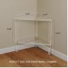 Buy cheap Bespoke Detachable Clear Acrylic Corner Table Lucite Shower Stool for Bathroom from wholesalers