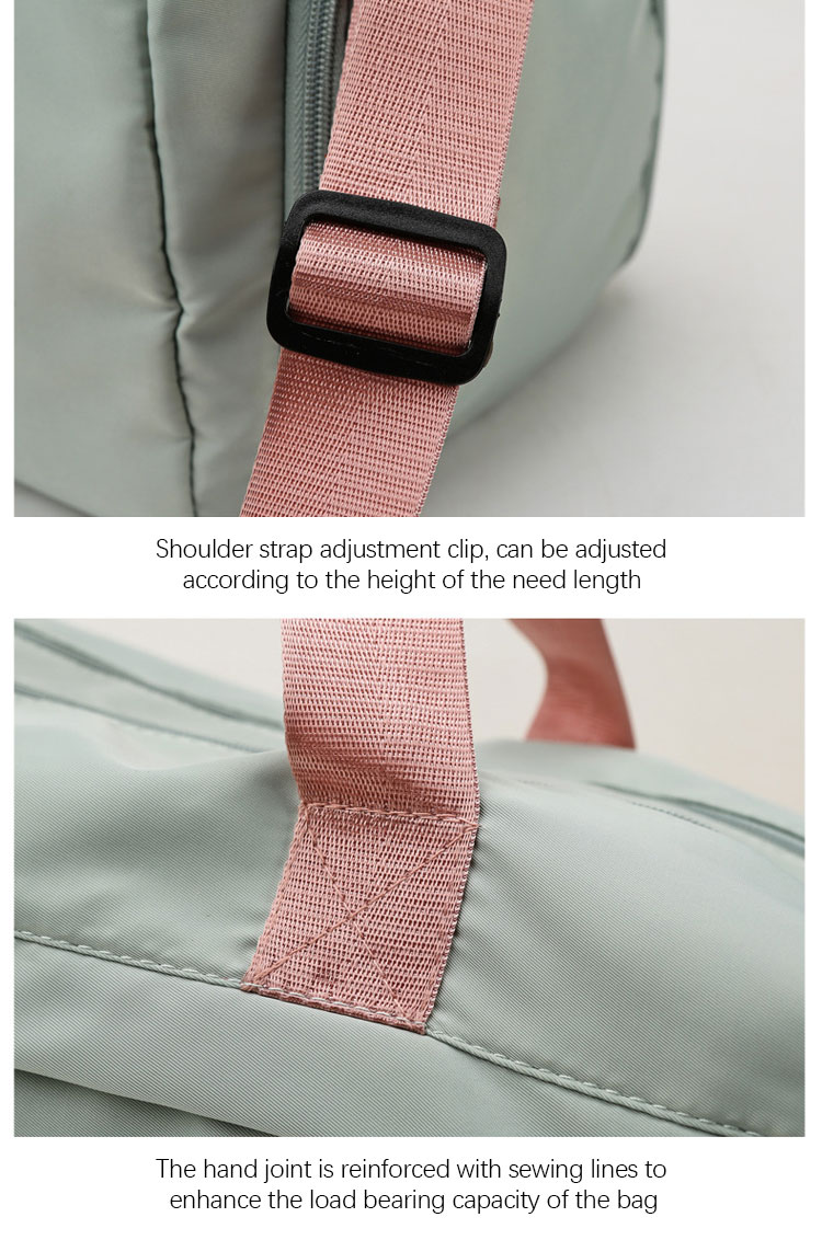 Customized Waterproof Fitness Tote Bag With Wet Pocket And Shoe Compartment