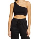 Factory Cotton Spandex Sexy Custom Logo One Shoulder Top Knitted Sleeveless Tank