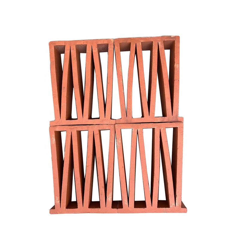 Terracotta Breeze Block Mold M Shape Wall Panel Interior Decorative Fire Bricks For Exterior Perforated Decoration Design