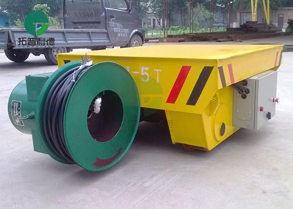 Buy cheap Heavy Duty Cable Drum Power Motorized Transfer Trailers Mold Transport Flat Rail Trolley Transformer Plant from wholesalers