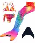 Breathable Adults Silicone Mermaid Tail Swimming Pink , Blue , Green Color