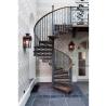 Buy cheap Used Metal External Outdoor Spiral Staircases Solid Wood / Laminated Tempered Glass from wholesalers