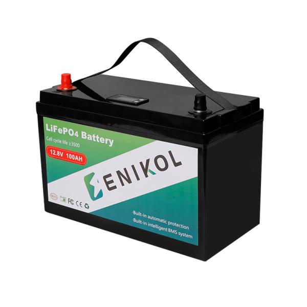 Buy cheap OEM 12 Volt RV LiFePo4 Battery 100ah Solar Lithium Ion Battery Built In BMS from wholesalers