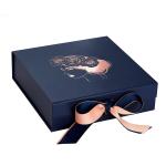 Custom Printing Logo Rigid Cardboard Gift Box Collapsible With Magnetic Closure