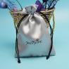 Buy cheap Personalized Luxury Satin drawstring eyelash Packaging bags with logo printing from wholesalers