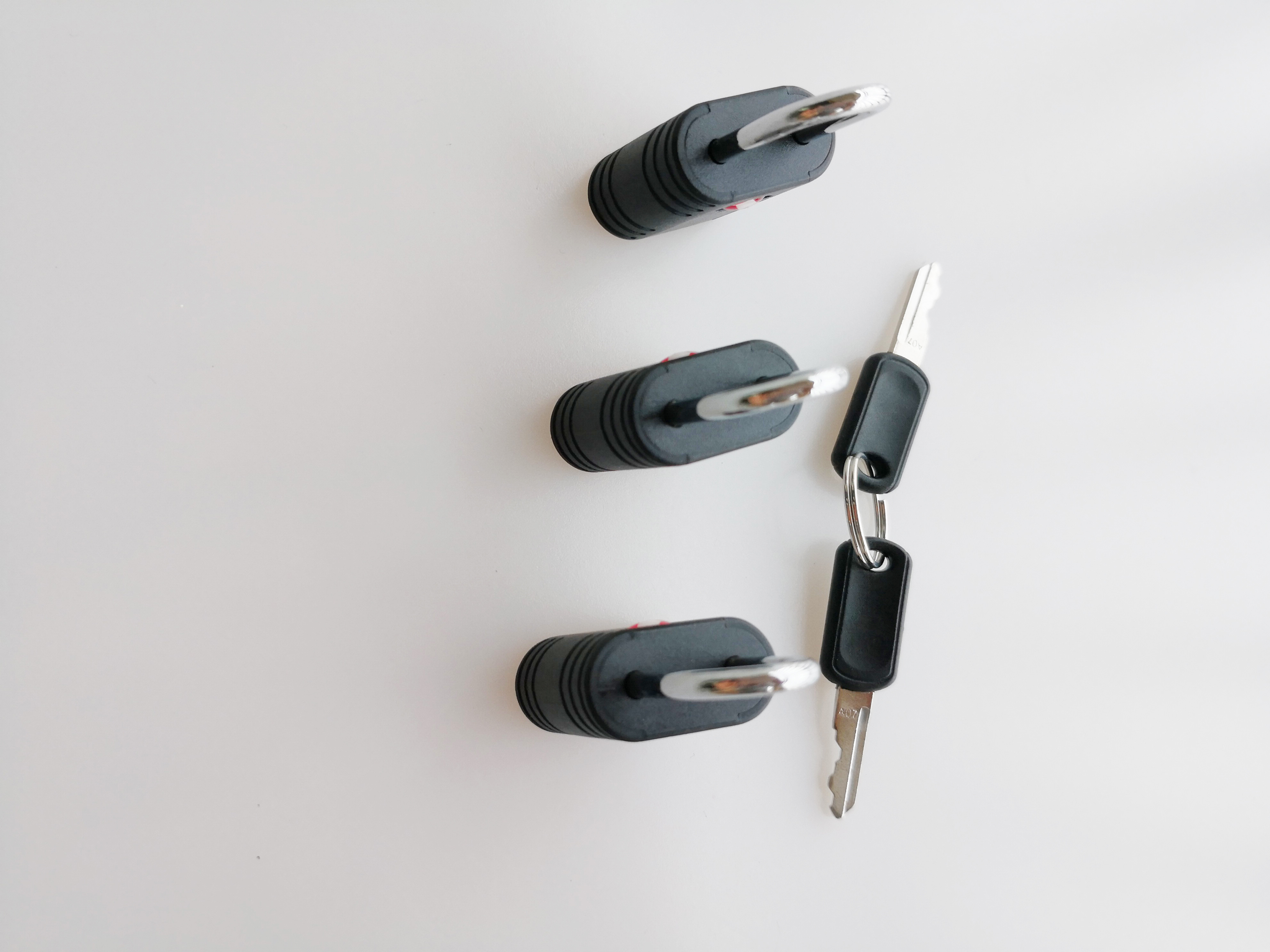 Black TSA 719 Travel Cable Lock / 3 Number TSA Cable Luggage Lock 35.1g