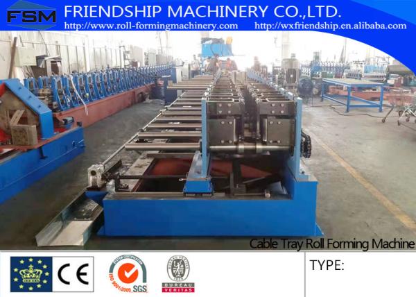 Buy cheap 100-600 mm size adjustable Cable Tray Roll Forming Machine , Cold Rolled Steel 1-3mm thickness from wholesalers