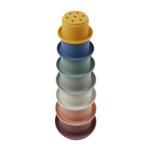 Educational Silicone Stacking Cups For Teething Building Blocks