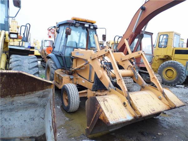 Buy cheap A/C Cabin Used Backhoe Loader , 580L Backhoe Loader Direct Fuel Injection from wholesalers