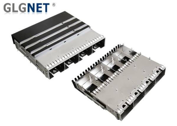 Buy cheap Integrated Interface SFP Cage Assembly 4 Ports Ganged SFP28 Cage from wholesalers