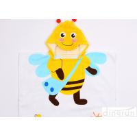 Buy cheap 300gsm Healthy Durable Hooded Poncho Towels For Kids Bee Character product