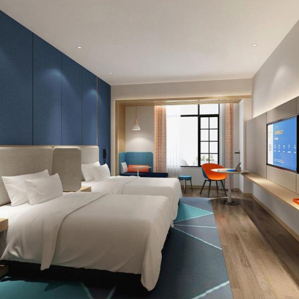 Buy cheap Fully Assembled Hotel Guest Room Furniture Packages Set Customized Shape from wholesalers